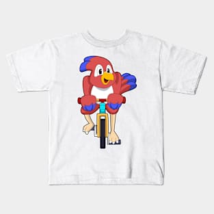 Bird with Bicycle Kids T-Shirt